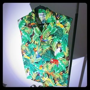 Small Water Blocks button down shirt